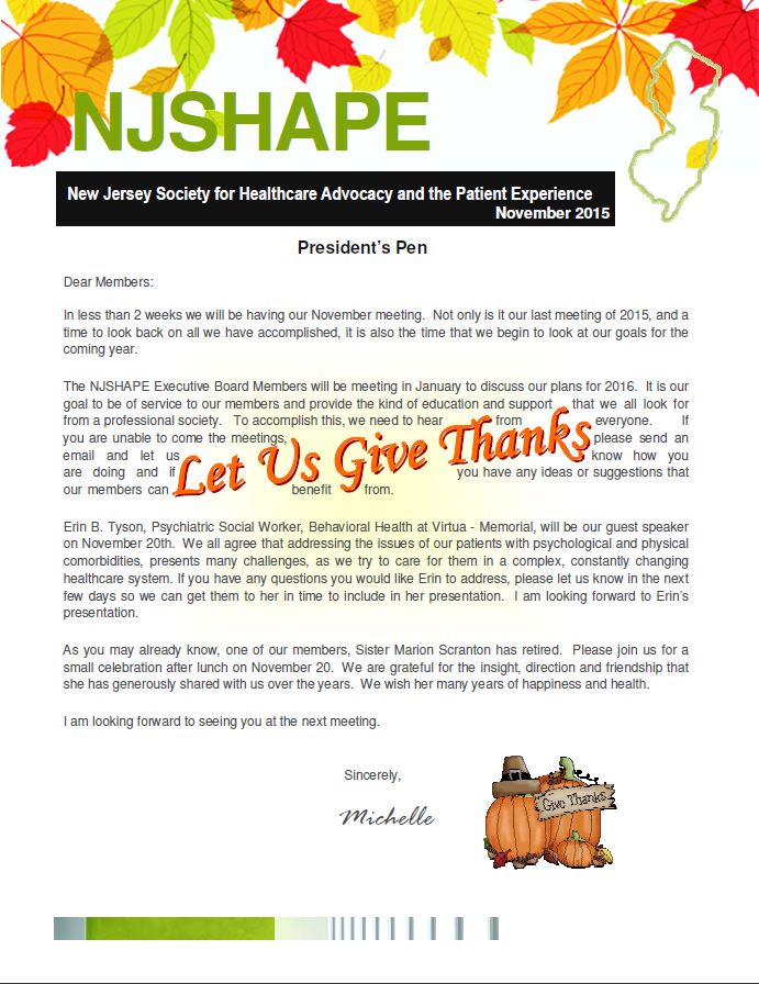 Newsletters | NJSHAPE